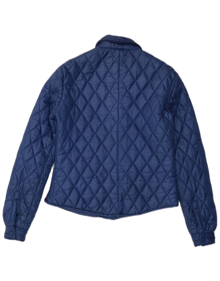 Aspesi Chaqueta acolchada para mujer UK 12 Poliéster azul medio