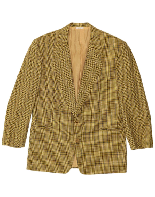 Pal Zileri Chaqueta tipo blazer de 2 botones para hombre IT 50 Large Green Houndstooth