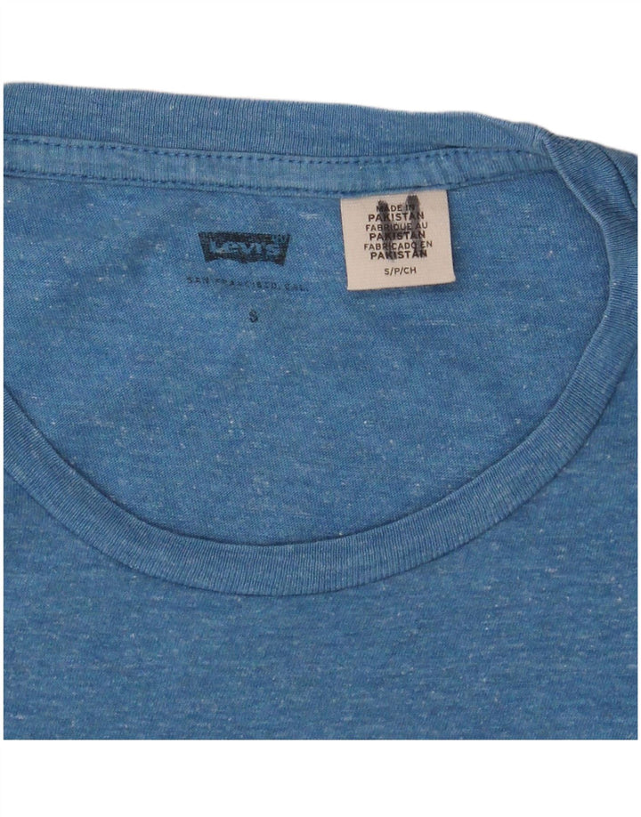 Levi's Camiseta gráfica para hombre Top Small Blue Moteado