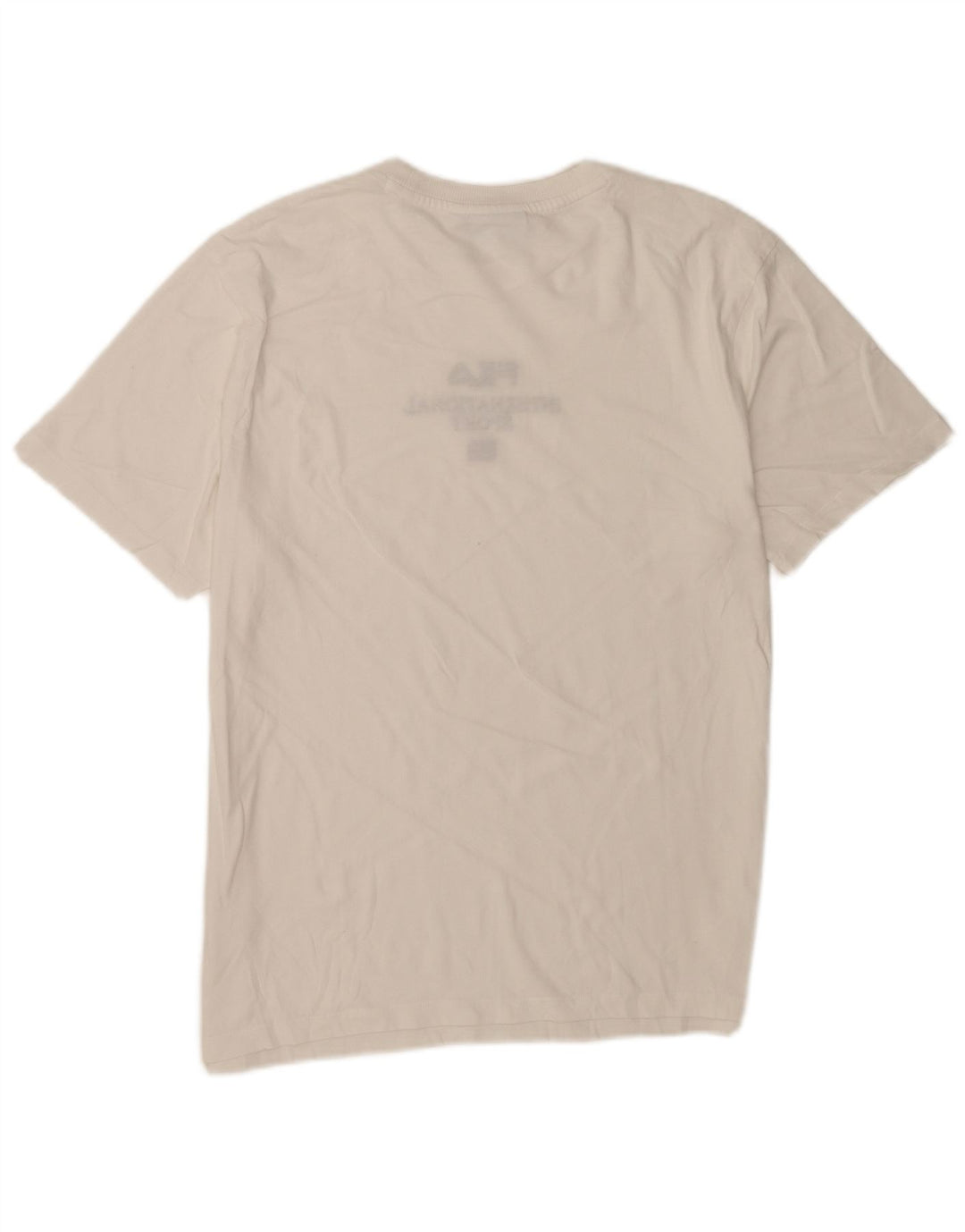 Fila Camiseta gráfica para hombre Top Medium White Cotton