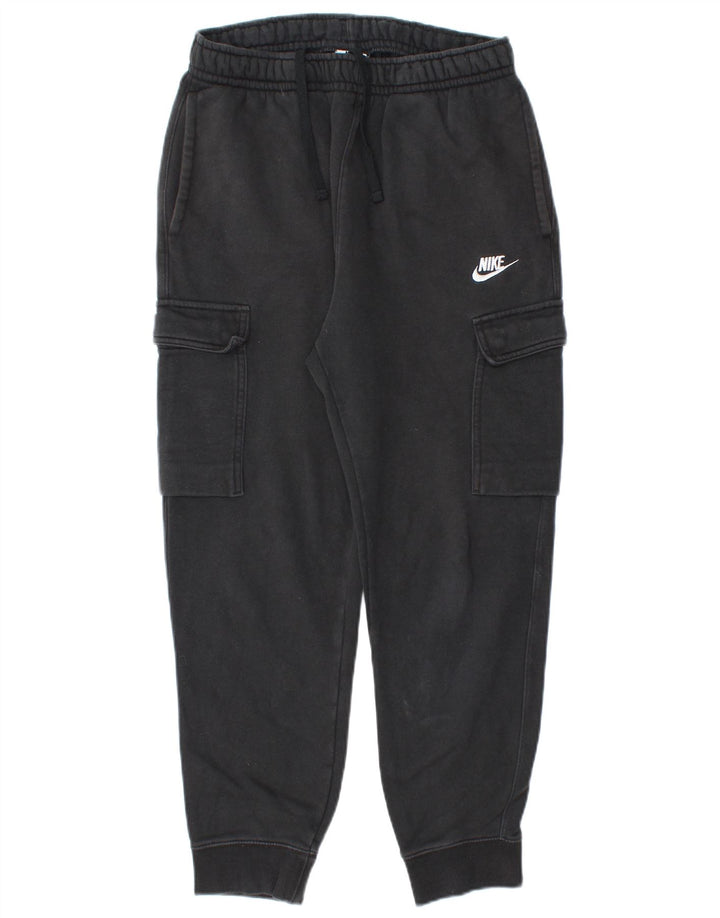 NIKE Hombre Cargo Chándal Pantalones Joggers Small Negro Algodón