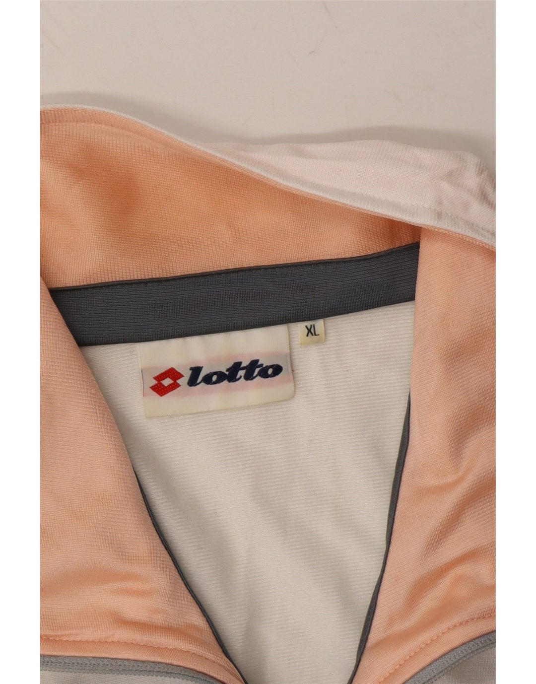 LOTTO Womens Oversized Tracksuit Top Jacket UK 18 XL Grey Colourblock Vintage Lotto and Second-Hand Lotto from Messina Hembry 