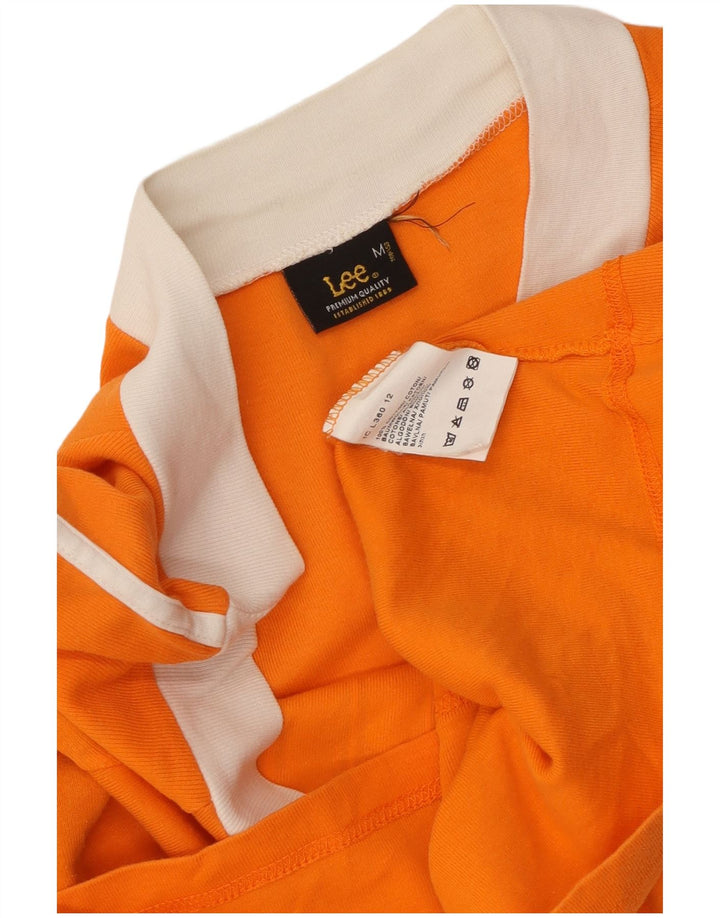 LEE Camiseta corta gráfica para mujer Top UK 12 Algodón naranja mediano
