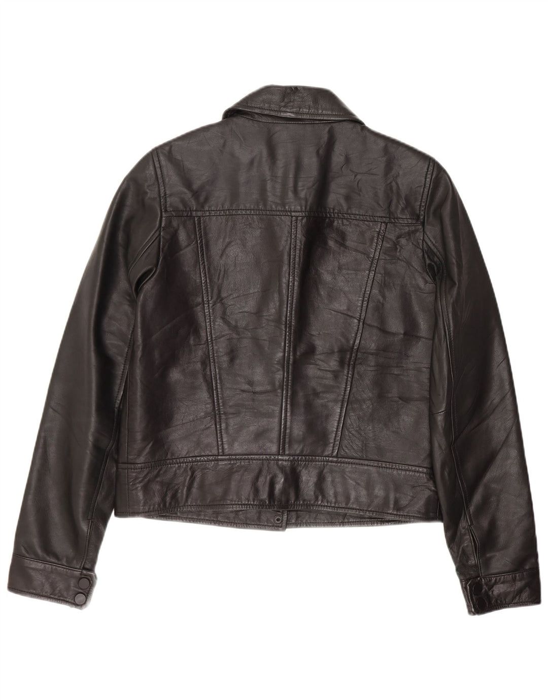 Trafaluc Chaqueta de cuero para motociclista para mujer UK 10 Small Black Leather