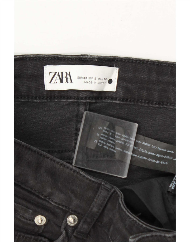 Zara Jeans Acampanados Para Mujer EU 38 Small W28 L31 Algodón Gris