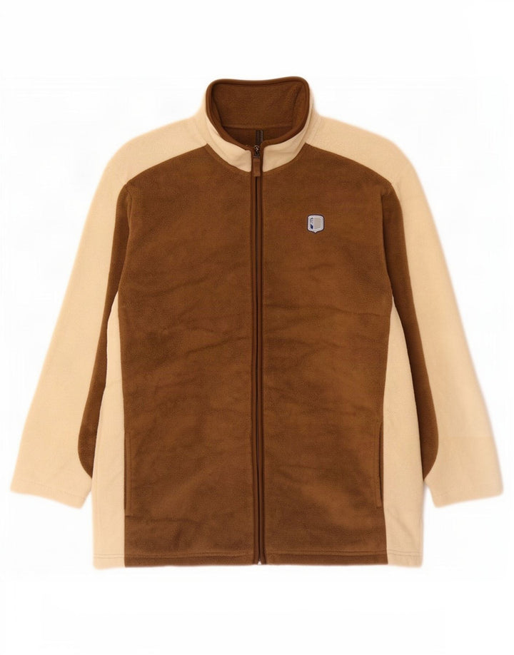 Asics - Chaqueta polar para hombre, talla 36, color marrón pequeño