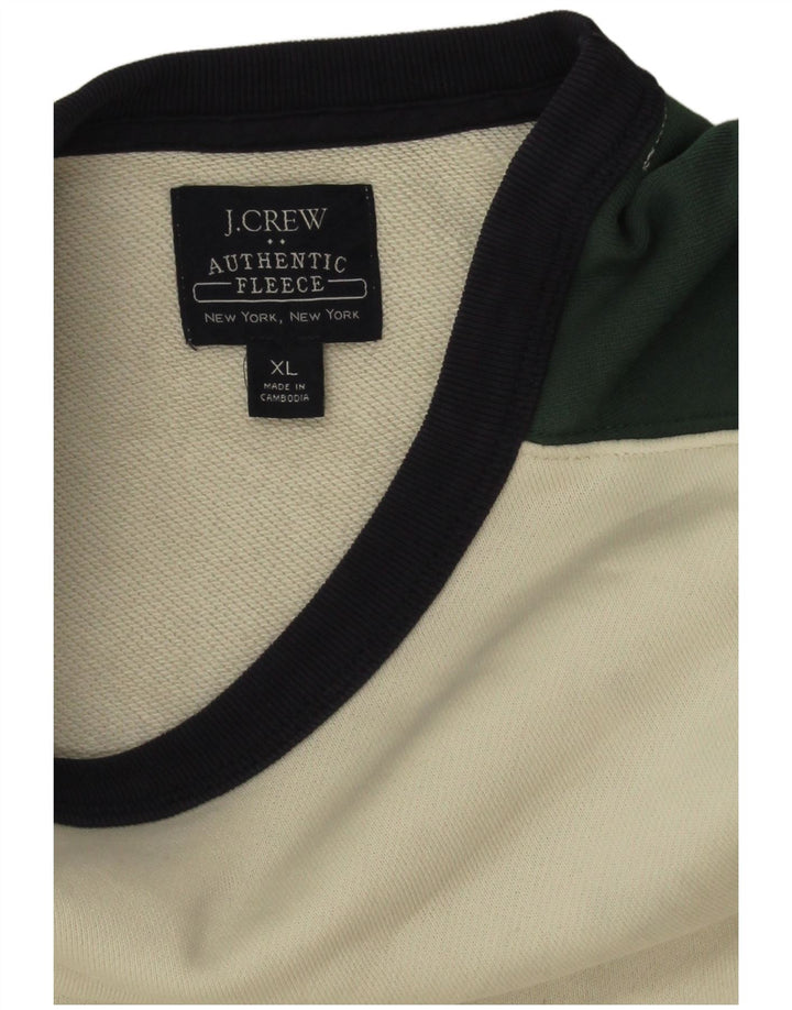 J. Crew Hombre Sudadera Jumper XL Multicolor Colorblock Algodón