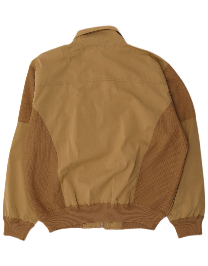 Chaqueta bomber vintage para hombre IT 52 XL Bloque de color beige