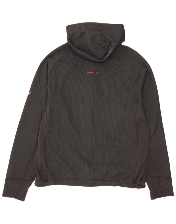 Mammut Sudadera con capucha y cremallera gráfica para hombre XL Poliéster gris
