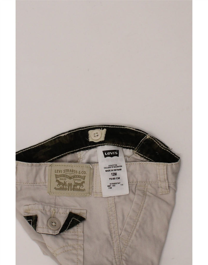 LEVI'S Baby Boys Cargo Shorts 9-12 Months W19  Grey Cotton Vintage Levi's and Second-Hand Levi's from Messina Hembry 