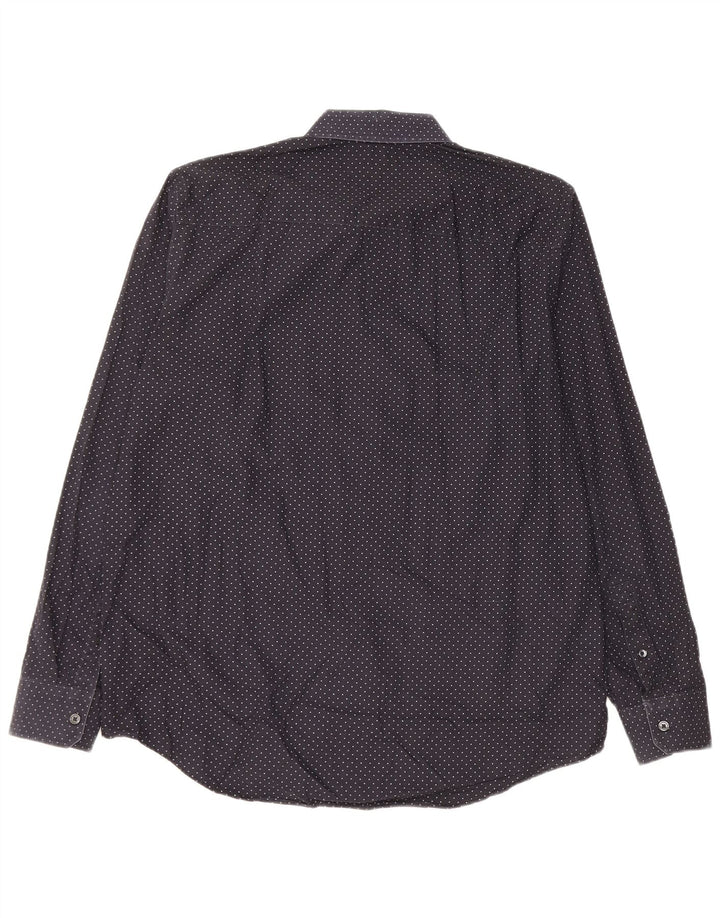 MICHAEL KORS Camisa para hombre grande de algodón con manchas negras