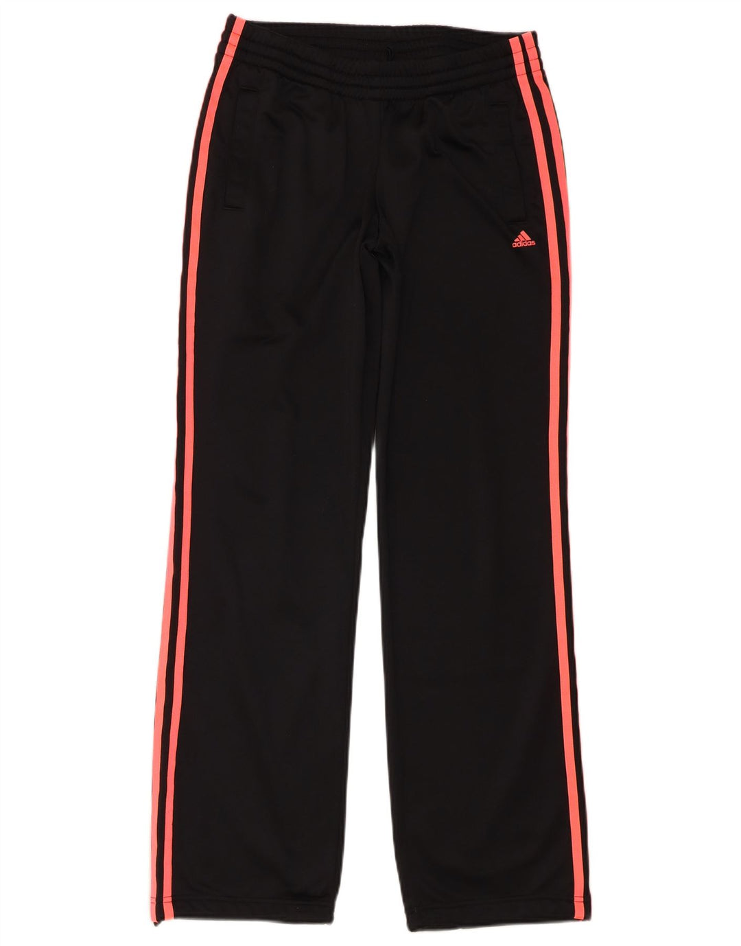 ADIDAS Mujer Climalite Chándal Pantalones UK 8/10 Pequeño Negro Poliéster