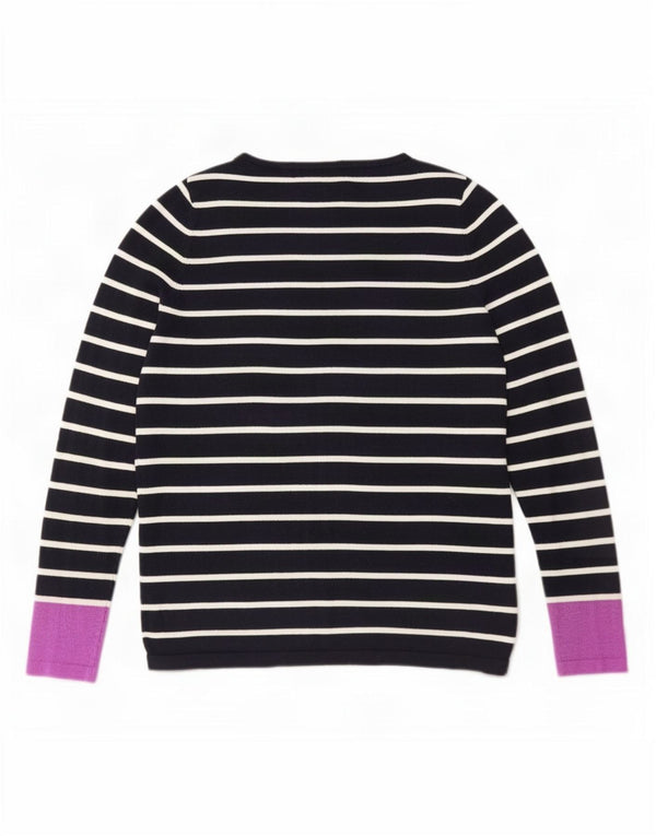 Marks & Spencer Jersey con Cuello Barco para Mujer UK 10 Small Azul Marino