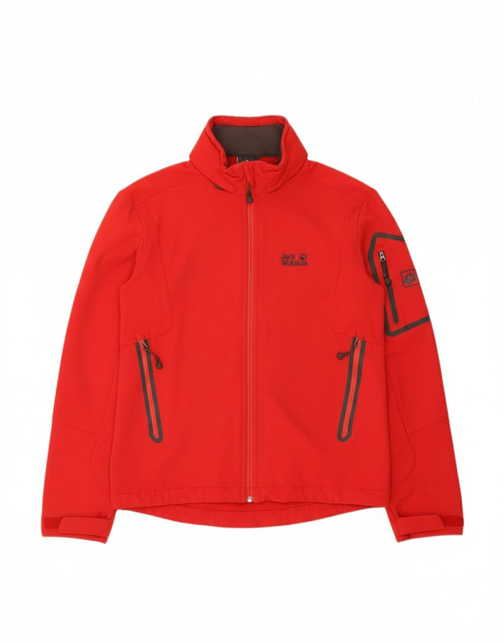 JACK WOLFSKIN Mens Windbreaker Jacket UK 34 Small Red Polyester