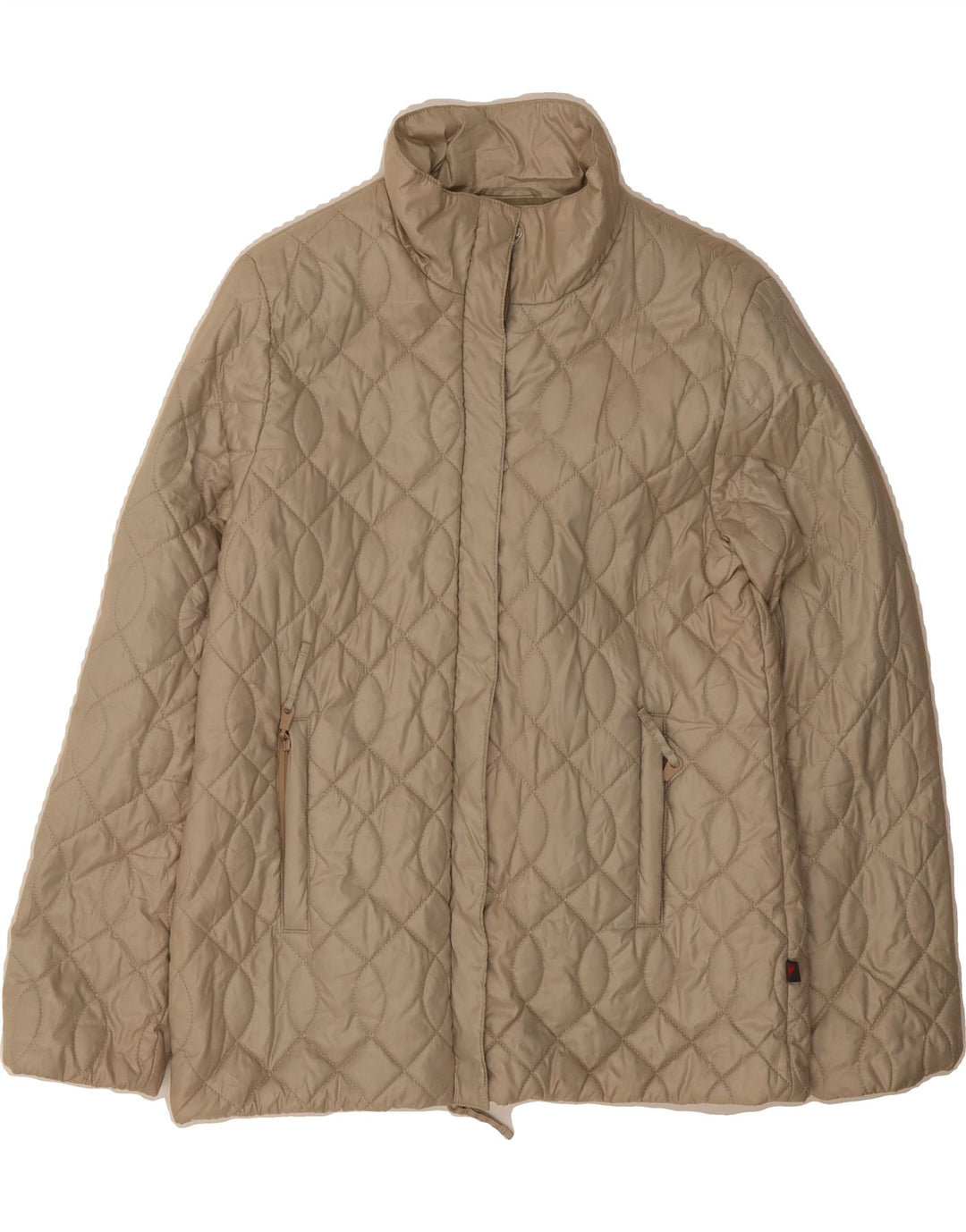 DIADORA Womens Oversized Quilted Jacket UK 10 Small Grey Polyester Vintage Diadora and Second-Hand Diadora from Messina Hembry 