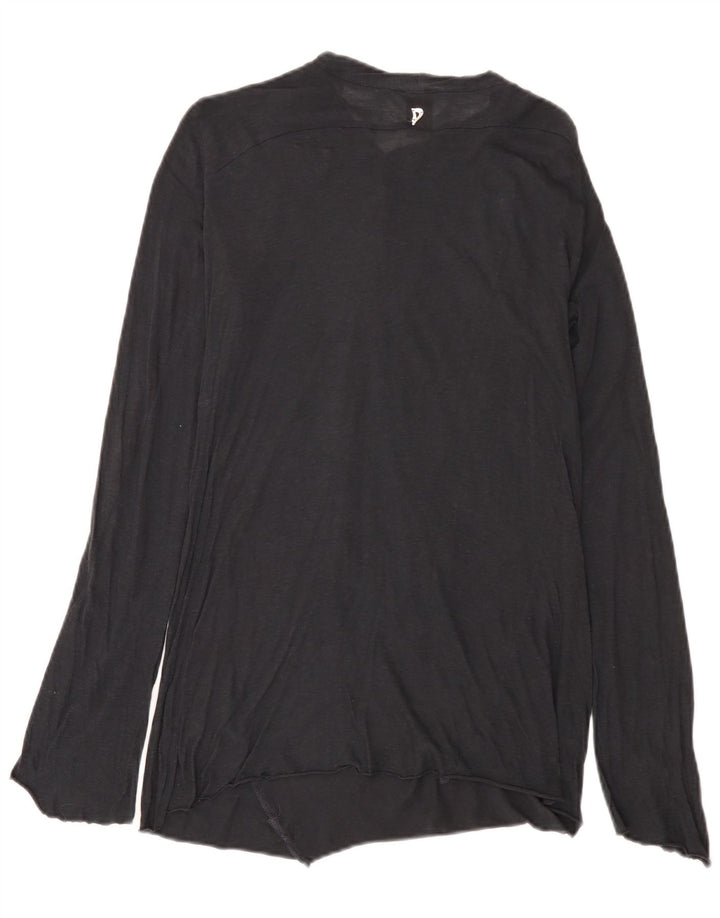 Dondup Top Mujer Manga Larga UK 10 Small Azul Marino