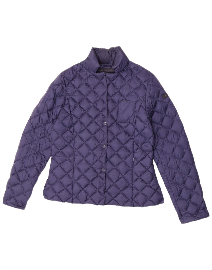 Chaqueta Acolchada Mujer Trussardi IT 44 Medium Azul Marino Poliamida
