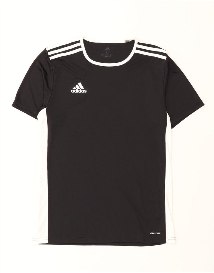 ADIDAS Mens Aeroready T-Shirt Top Medium Black Polyester