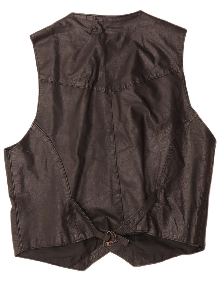 Akaso Chaleco de cuero para hombre XL Cuero negro