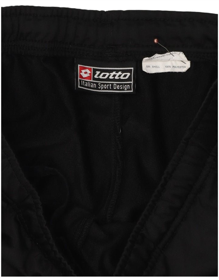 Lotto Hombre Pantalones De Chándal Gráficos Poliéster Color Block Mediano Negro