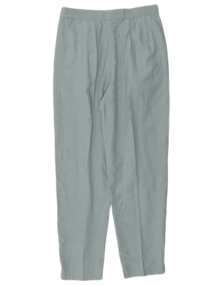 Belfe & Belfe Pantalón de traje cónico para mujer IT 44 Medium W28 L27 Rayón azul