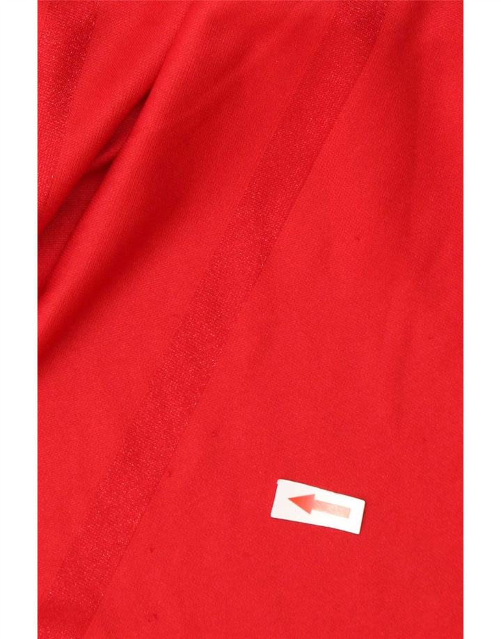 Adidas Mens Climalite Camiseta Top 3XL Rojo Colorblock Poliéster