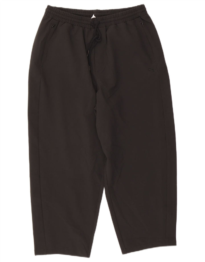 Puma Mujer Capri Chándal Pantalones UK 10 Pequeño Poliéster Negro