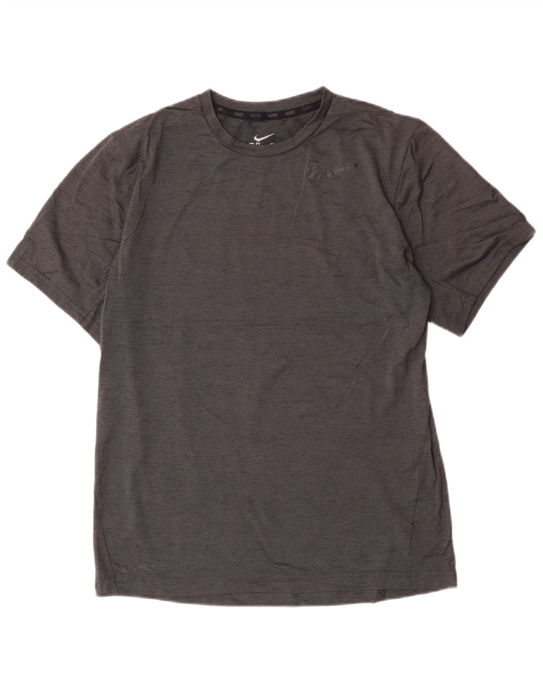 Camiseta Nike Dri Fit para hombre Top pequeño poliéster moteado gris