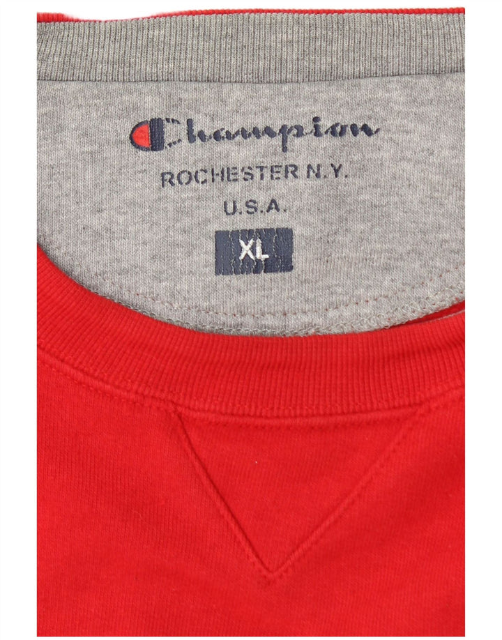 CHAMPION Sudadera gráfica para hombre Jumper XL Rojo