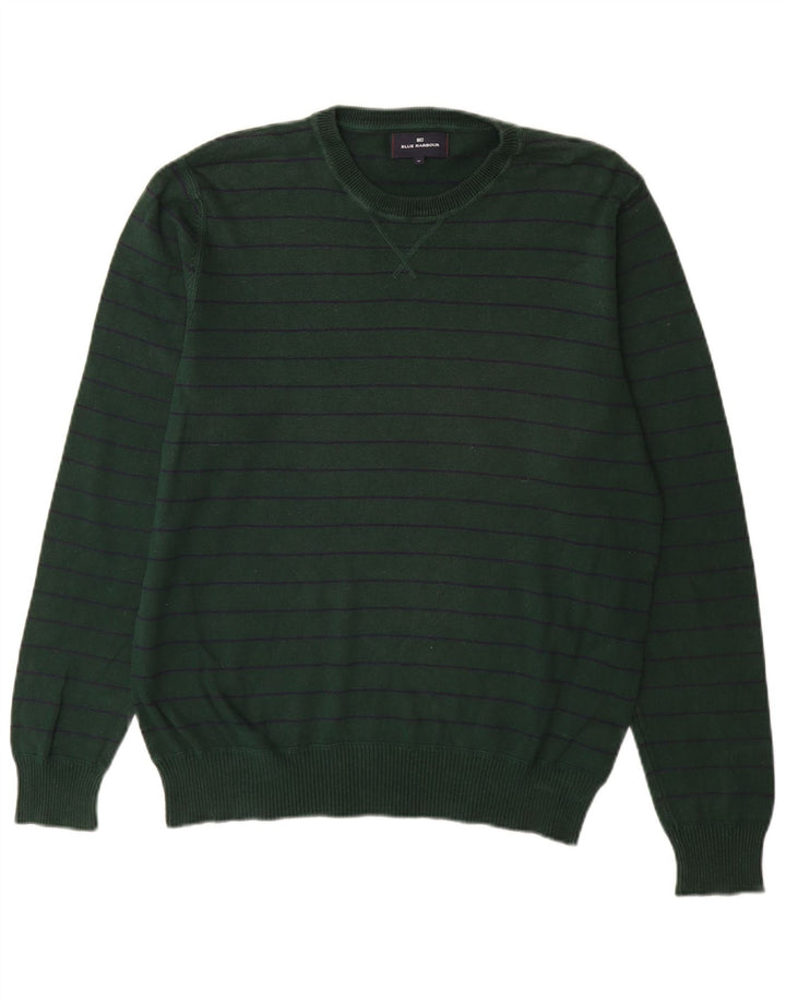 MARKS & SPENCER Jersey de cuello redondo azul Harbor para hombre Verde medio