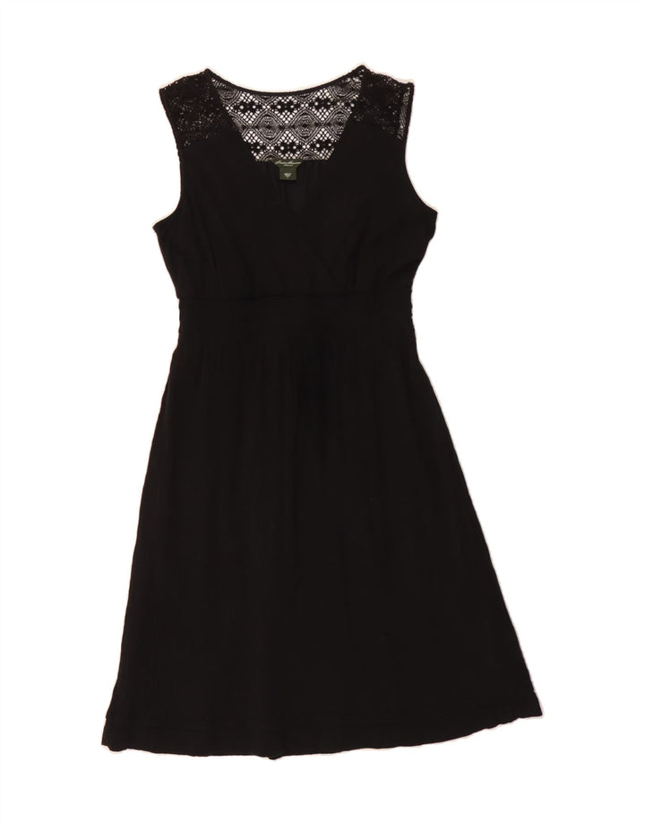 EDDIE BAUER Womens Sleeveless A-Line Dress US 8 Medium Black Cotton Vintage Eddie Bauer and Second-Hand Eddie Bauer from Messina Hembry 
