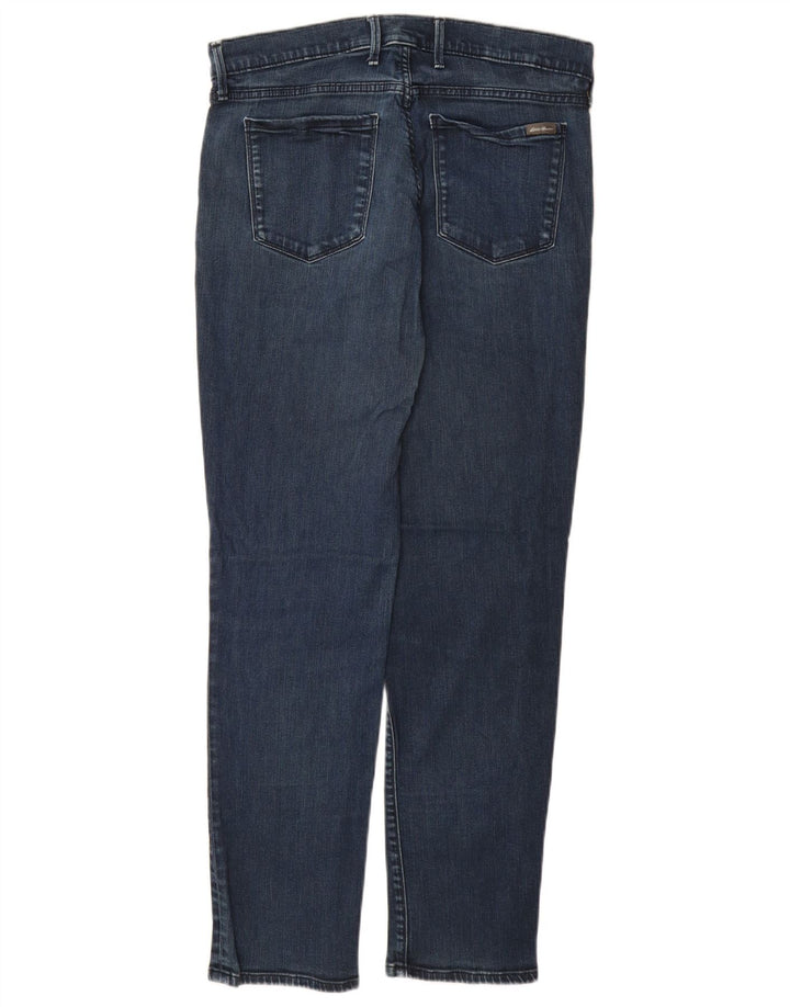 EDDIE BAUER Vaqueros rectos de talle alto para mujer US 14 XL W32 L29 Azul