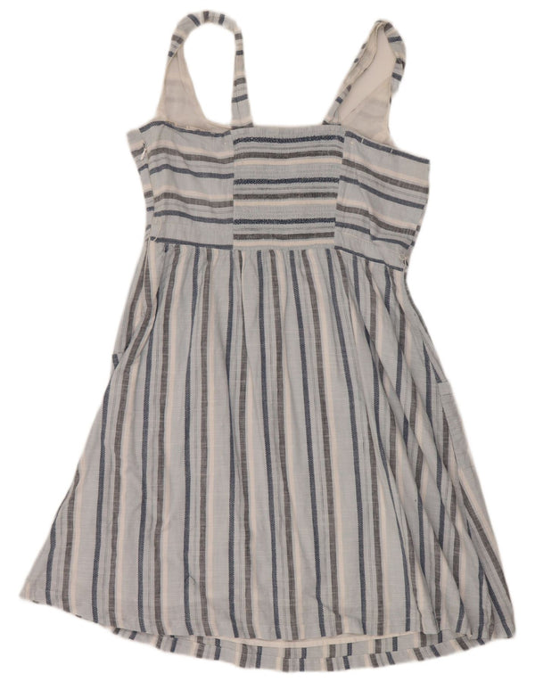 Vestido de verano para mujer Fat Face UK 44 Algodón a rayas azules grandes