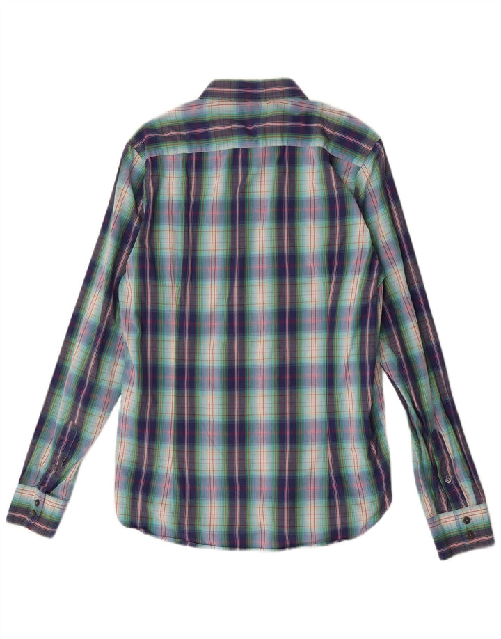 Ted Baker Camisa para hombre Talla 3 Mediana Algodón a cuadros multicolor