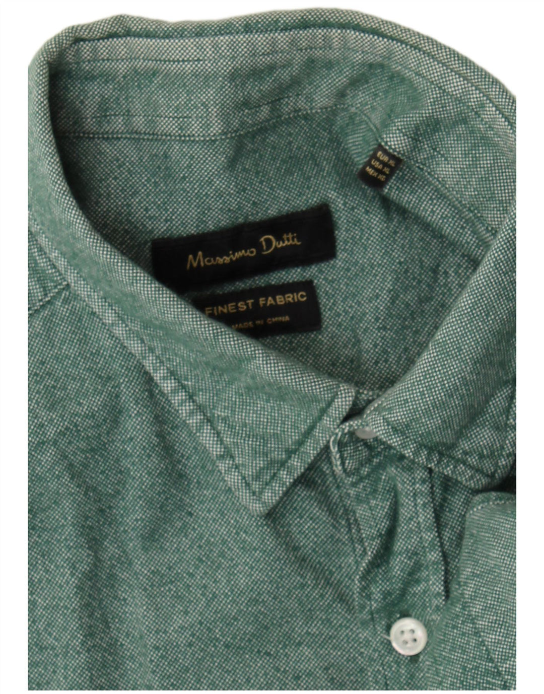 Camisa Massimo Dutti Hombre XL Verde