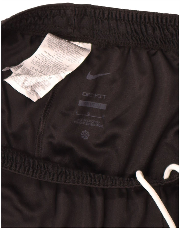 Nike Pantalones cortos deportivos Dri Fit Slim para hombre, poliéster negro grande
