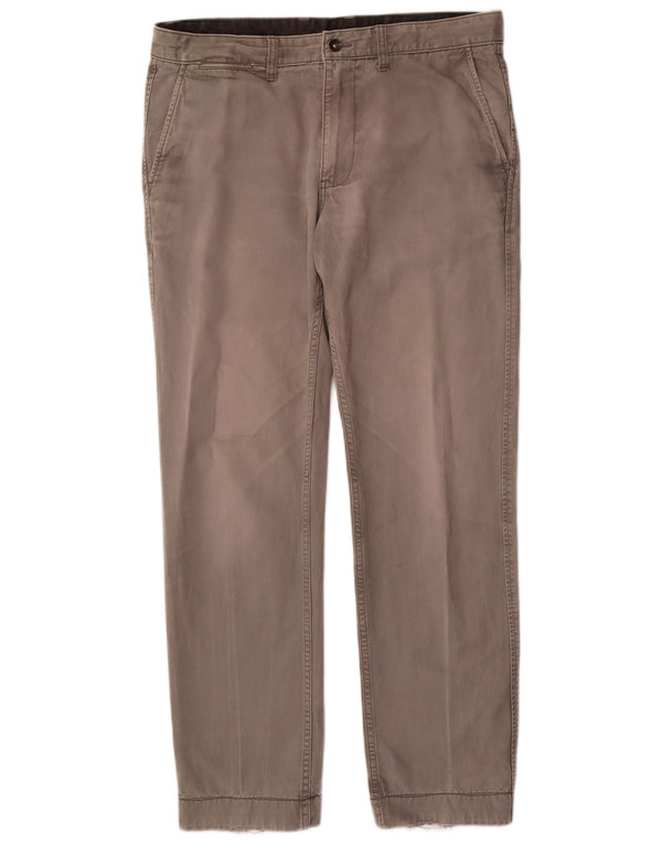 Marks & Spencer Pantalones chinos rectos para hombre W34 L31 Algodón gris