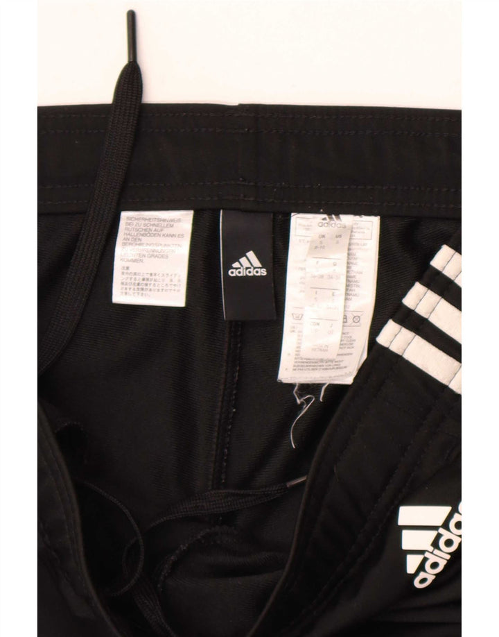 Adidas Pantalones de chándal para mujer UK 8/10 Small Negro Poliéster