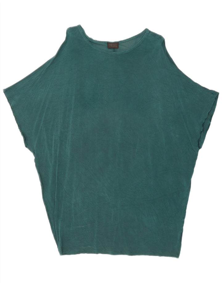 Diesel Blusa De Ala De Murciélago Para Mujer UK 44 Verde Medio
