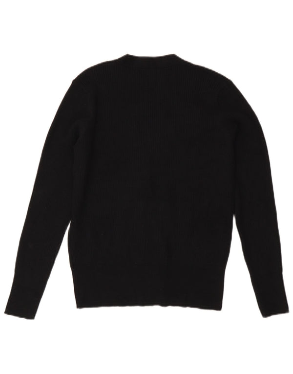 Marks & Spencer Suéter tipo cárdigan para mujer UK 10 Small Viscosa negra