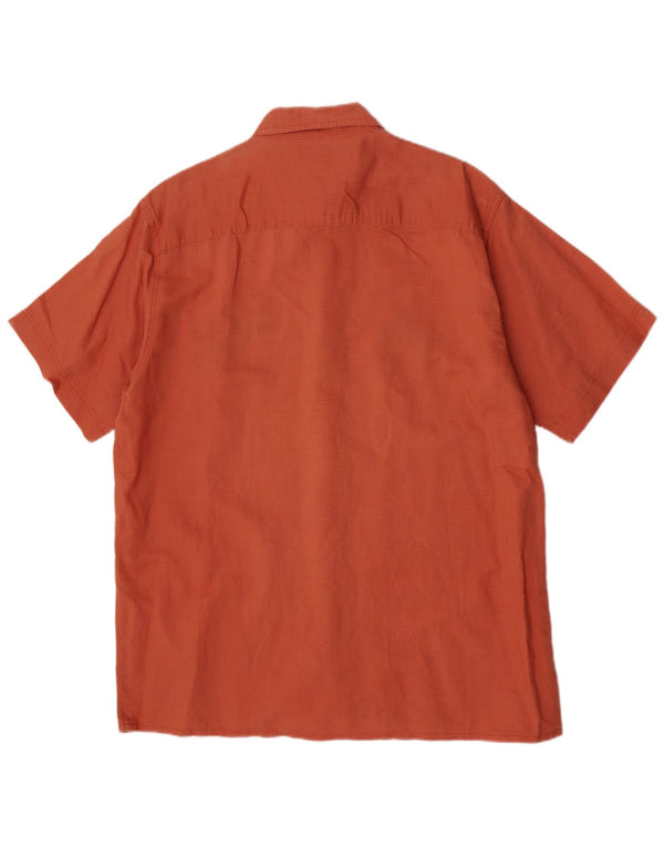 Avanti Camisa de manga corta gráfica para hombre talla 41/42 grande naranja ramio