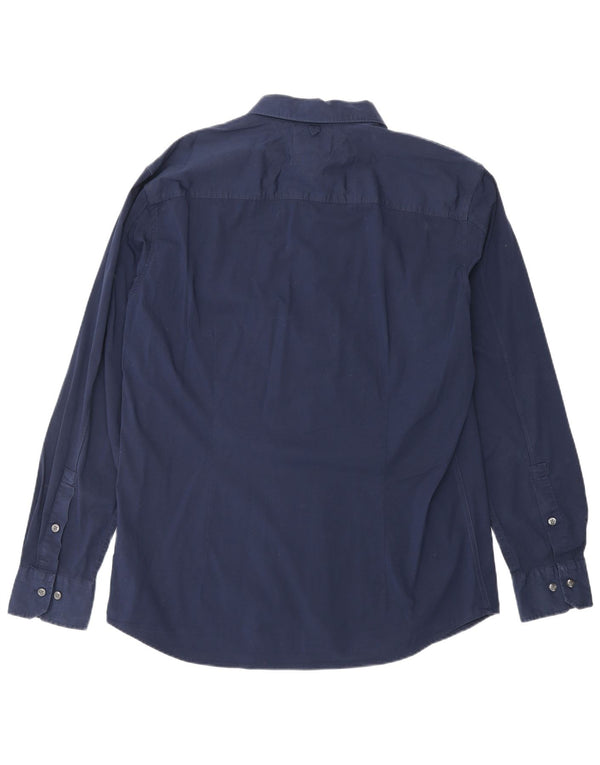 TOMMY HILFIGER Camisa Slim Fit Hombre XL Azul Marino Algodón