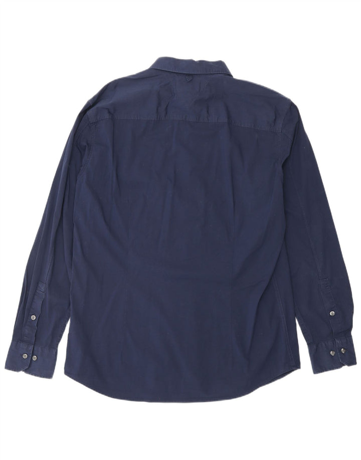 TOMMY HILFIGER Camisa Slim Fit Hombre XL Azul Marino Algodón