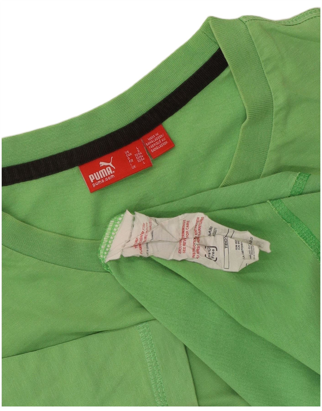 Puma - Camiseta gráfica para hombre, talla grande, algodón verde