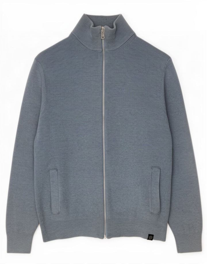 Marks & Spencer Suéter tipo cárdigan para hombre Poliéster azul medio