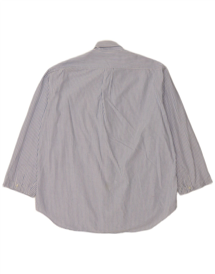 BROOKSFIELD Camisa para hombre Talla 41 Algodón a rayas azul medio