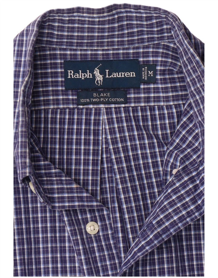 Ralph Lauren Camisa Blake De Corte Relajado Para Hombre Algodón A Cuadros Azul Medio