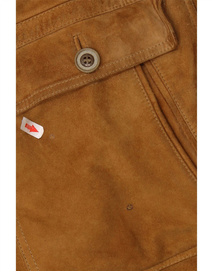 ASGARD Abrigo de ante para hombre UK 42 XL Marrón