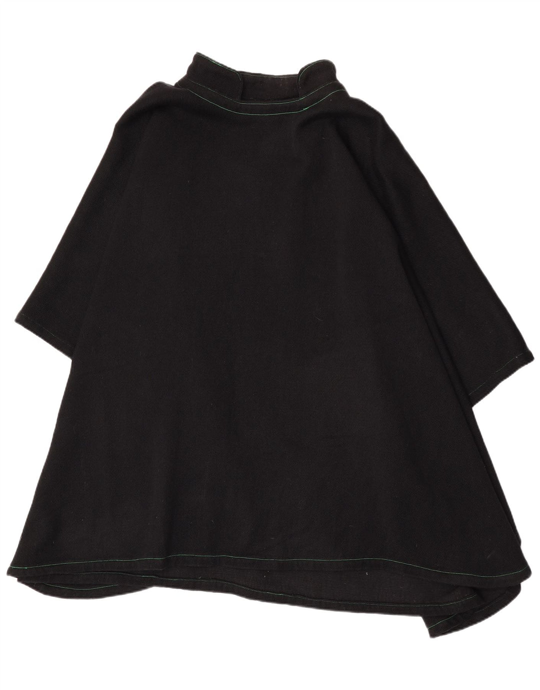 Vestido Poncho Vintage Mujer Talla Única Negro