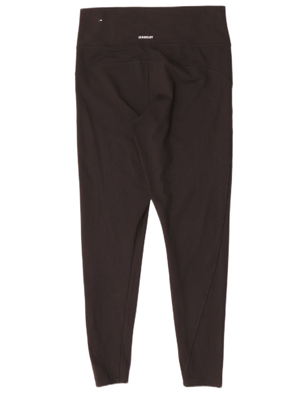 Adidas Leggings ajustados para mujer UK 16/18 Grande Negro Poliéster